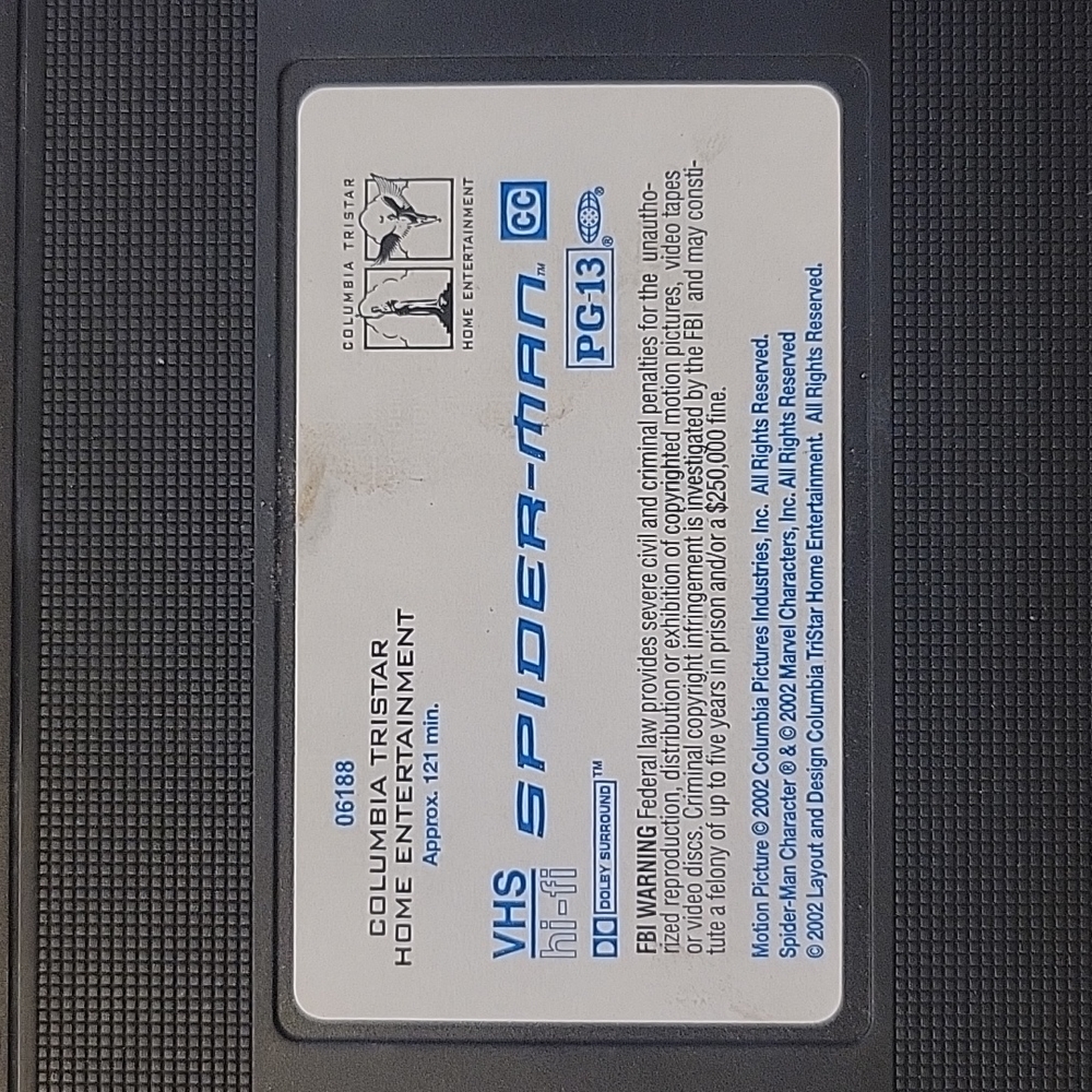 Columbia Pictures Spider-man VHS Tape - Picture 6 of 6